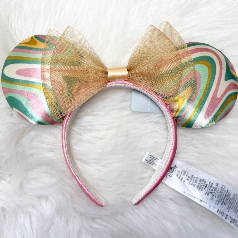 NEW WDW SWIRL Spirit Jersey & Ears Set Adult Walt Disney World XS AOP 4 Spring - Picture 9 of 15